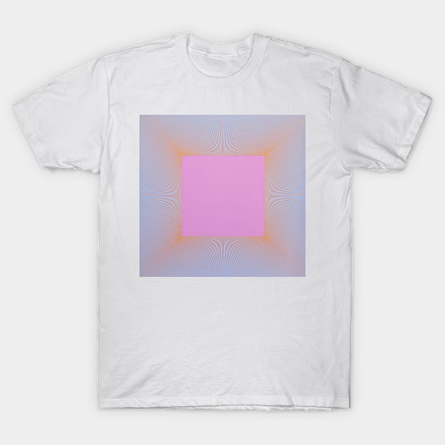 Light Magenta Square T-Shirt by VangoArtGallery